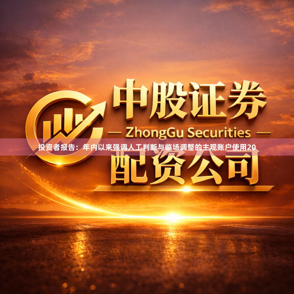 投资者报告：年内以来强调人工判断与临场调整的主观账户使用20